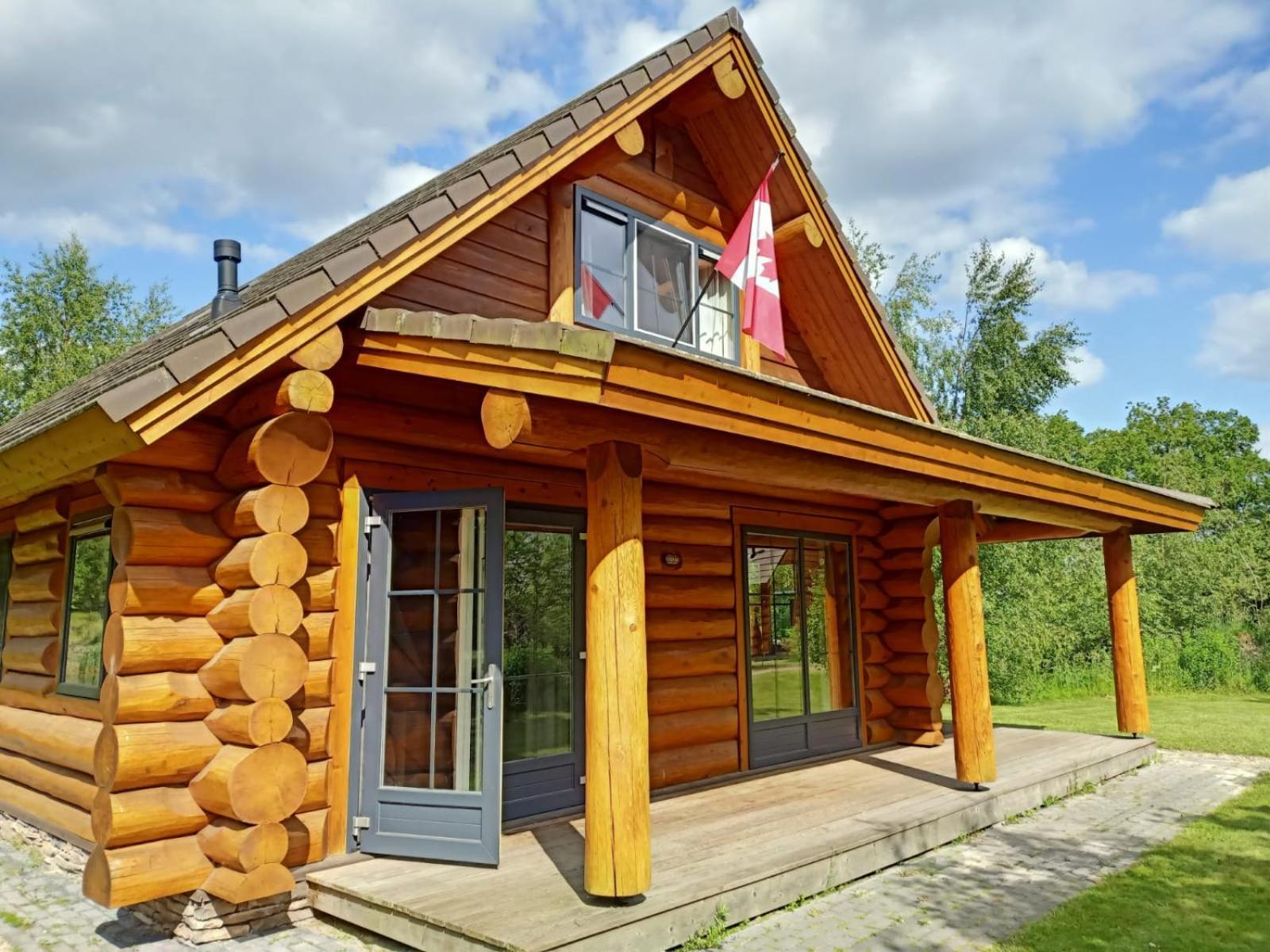Unieke Houten Villa Met Sauna In Twente - 6P Den Ham 外观 照片